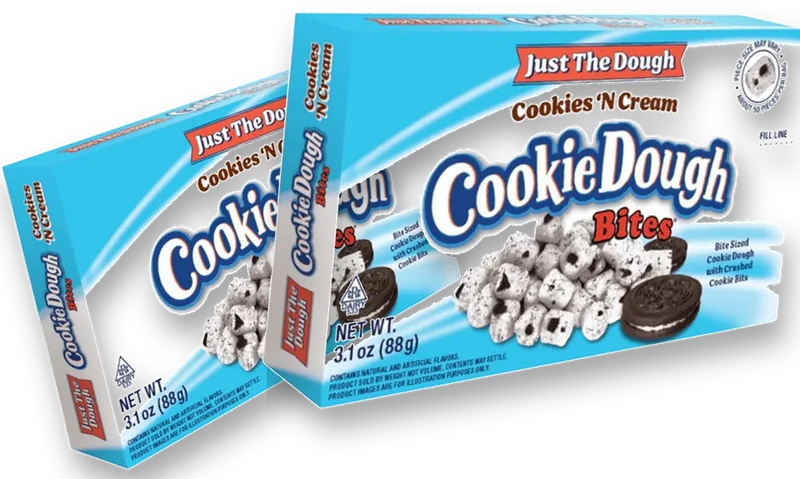 Cookie Dough Bites boxes